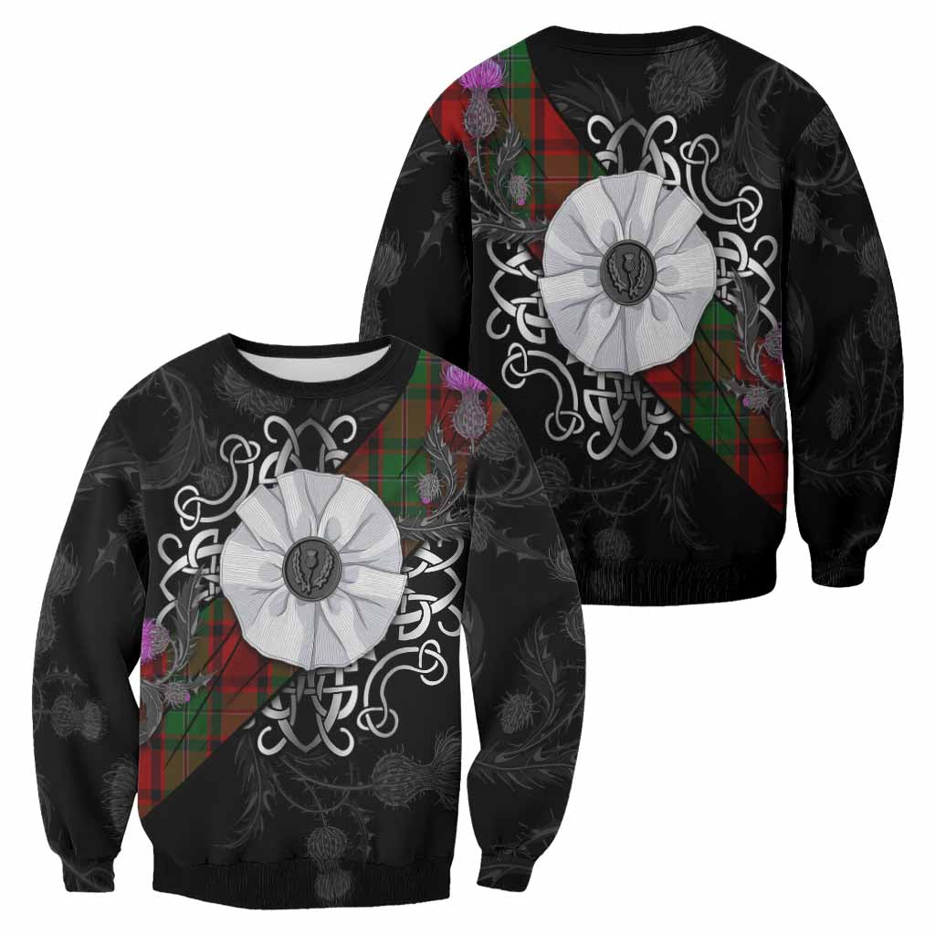MacPhail (McPhail) Tartan Sweatshirt Jacobite White Rose - Tartan Vibes Clothing