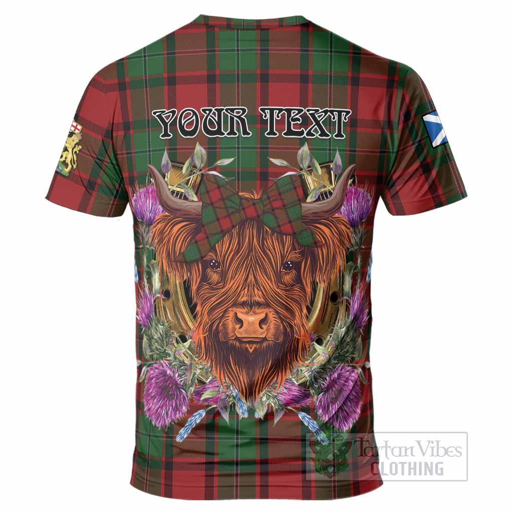 MacPhail (McPhail) Tartan T-Shirt Scottish Thistle Heilan Coo