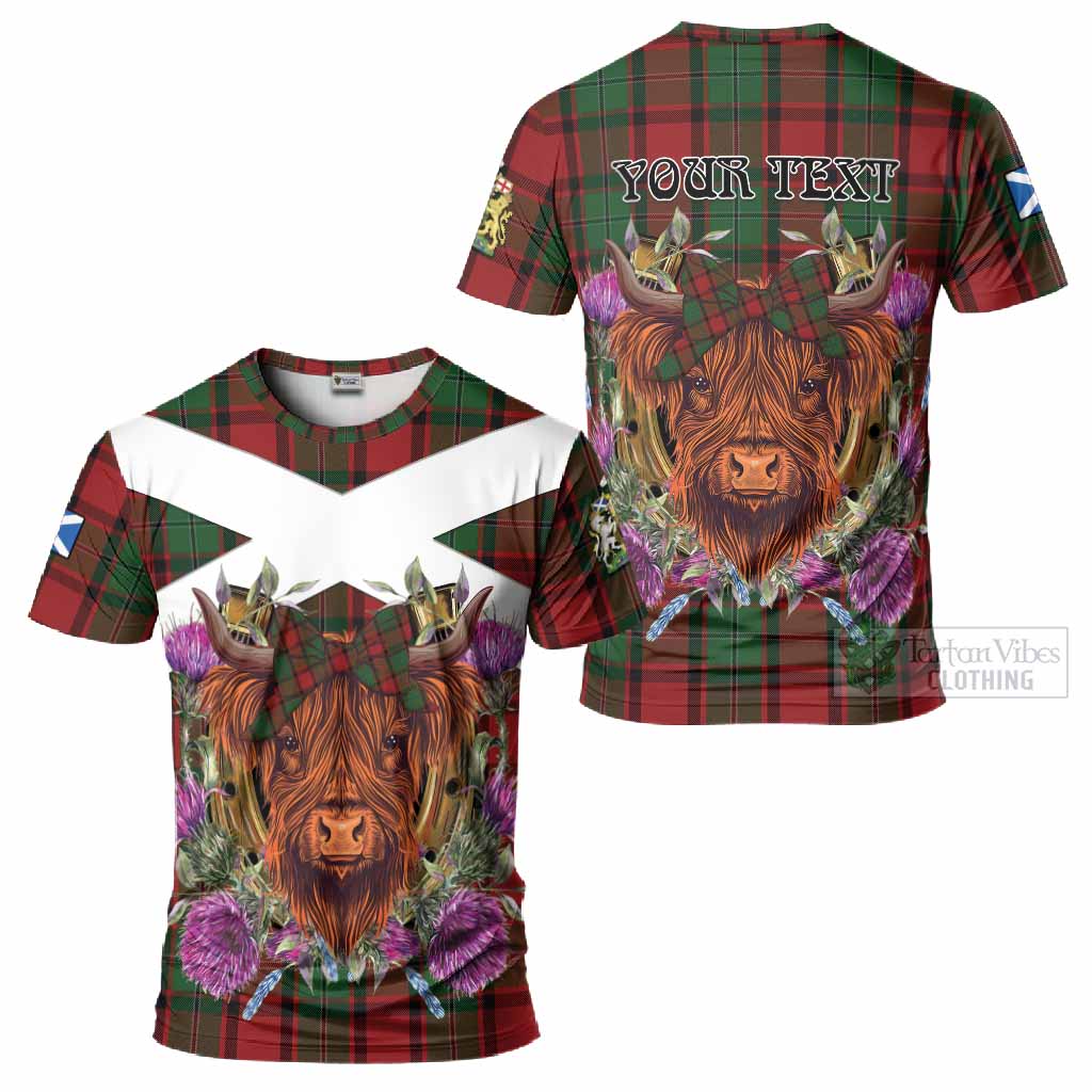 MacPhail (McPhail) Tartan T-Shirt Scottish Thistle Heilan Coo