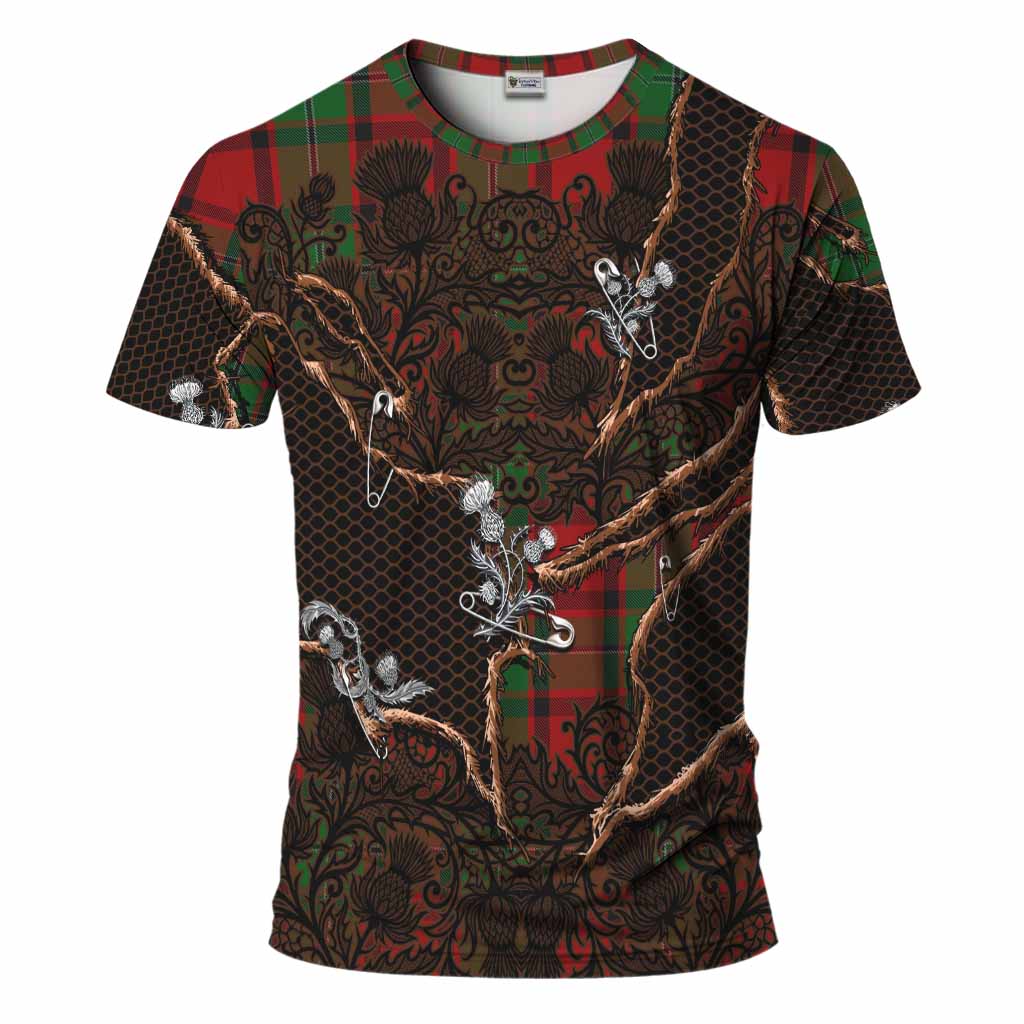 MacPhail (McPhail) Tartan Thistle Dark Gothic T-Shirt Kid's Shirt - Tartan Vibes Clothing