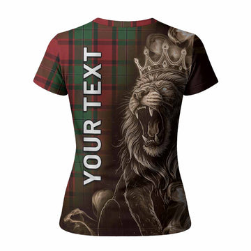 MacPhail (McPhail) Tartan Women T shirt Roaring Lion Heritage