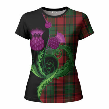 MacPhail (McPhail) Tartan Women T shirt Traditional Scottish Thistle