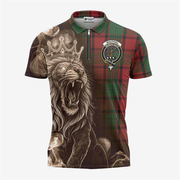 MacPhail (McPhail) Tartan Zipper Polo Shirt Roaring Lion Heritage