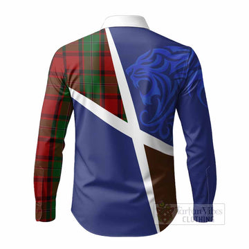 MacPhail (McPhail) The Scottish Football Crest Long Sleeve Button Shirts Lion-Tartan Army
