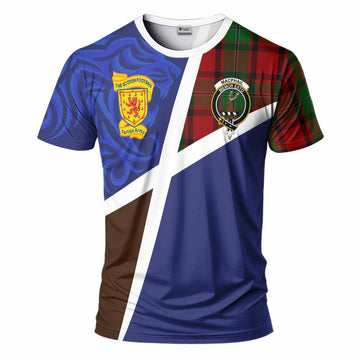 MacPhail (McPhail) The Scottish Football Crest T-Shirt Lion-Tartan Army