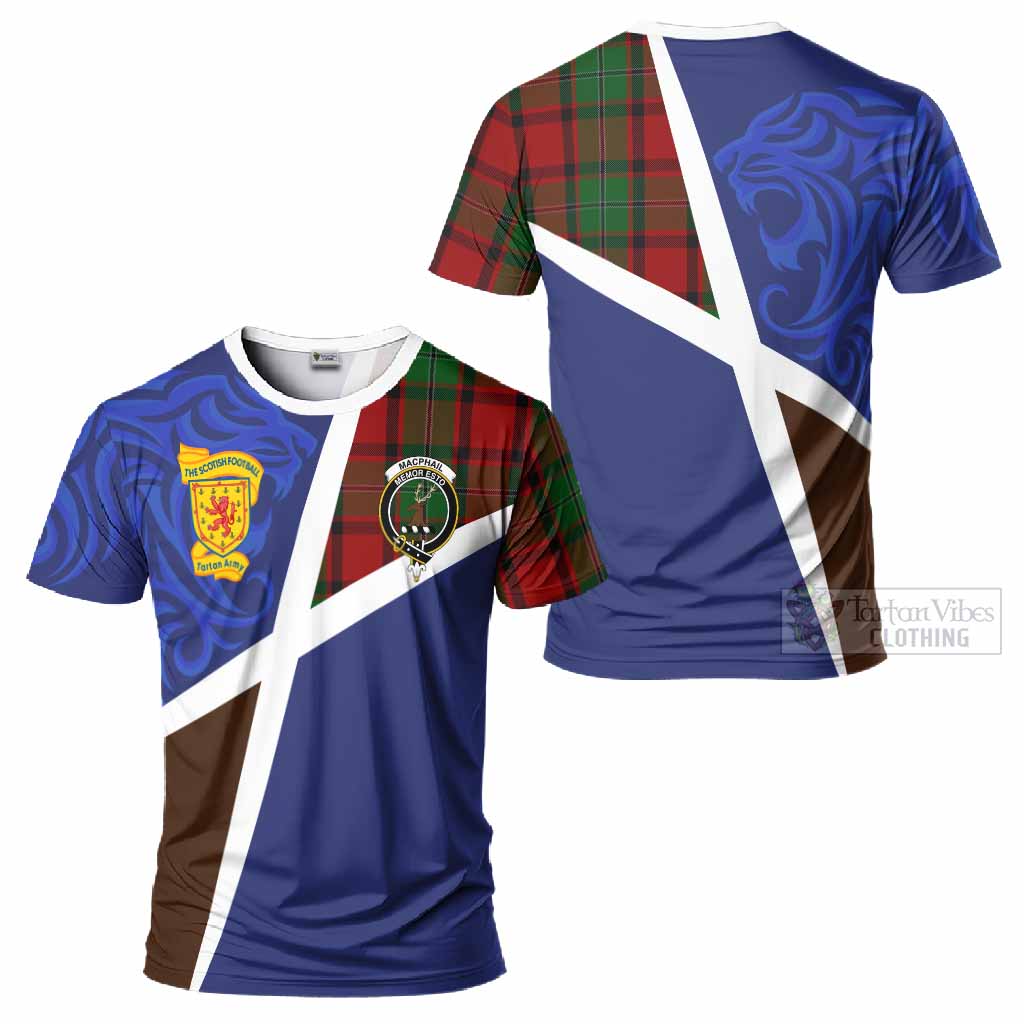 MacPhail (McPhail) The Scottish Football Crest T-Shirt Lion-Tartan Army