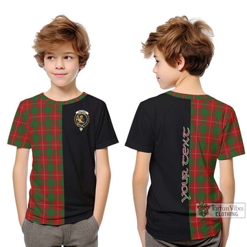 MacPhee (McPhee) Tartan Kid T-Shirt with Family Crest and Half Of Me Style Youth XL Size14 - Tartan Vibes Clothing