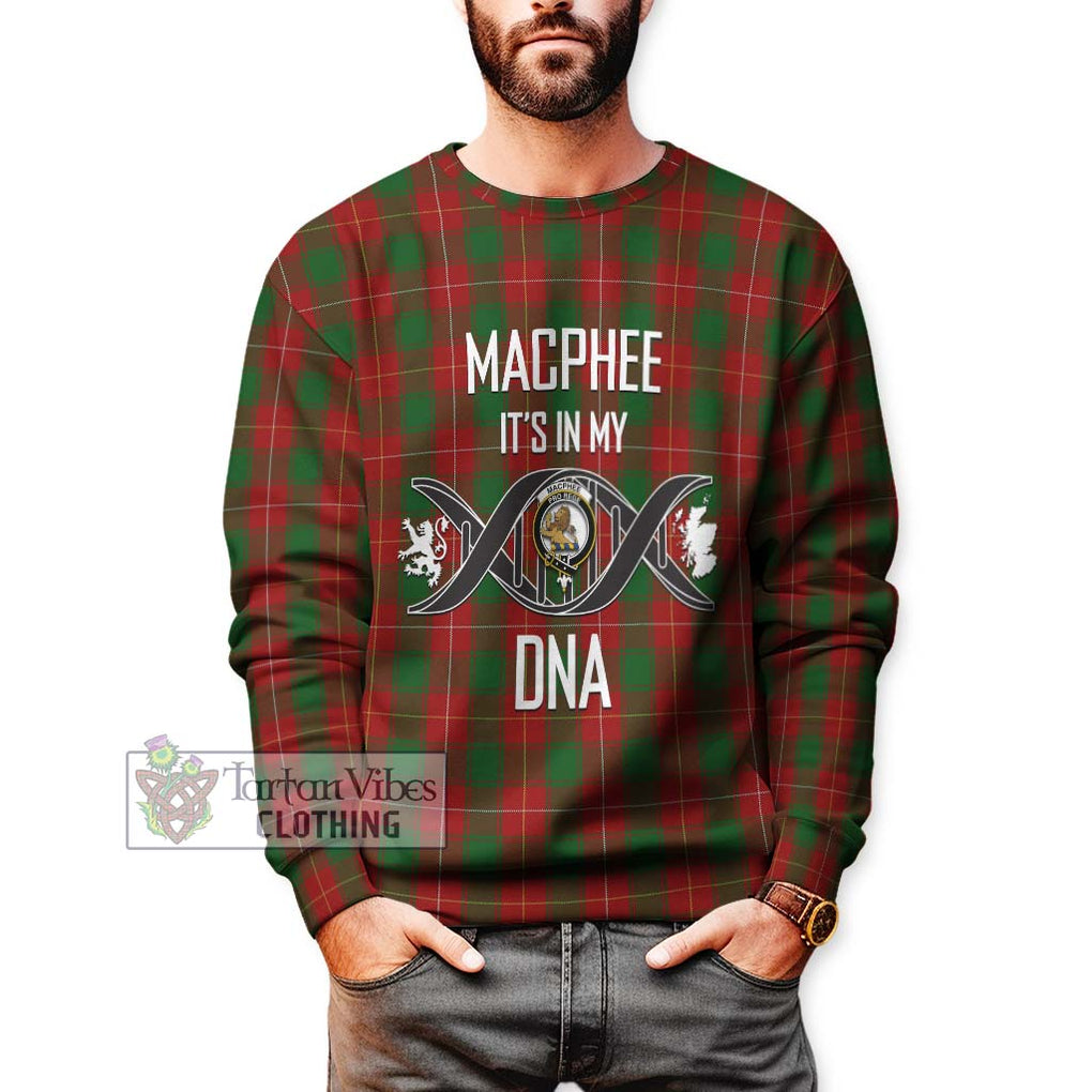 MacPhee (McPhee) Tartan Sweatshirt with Family Crest DNA In Me Style Unisex - Tartan Vibes Clothing