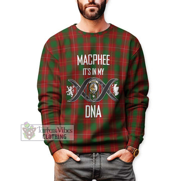 MacPhee (McPhee) Tartan Sweatshirt with Family Crest DNA In Me Style Unisex - Tartan Vibes Clothing