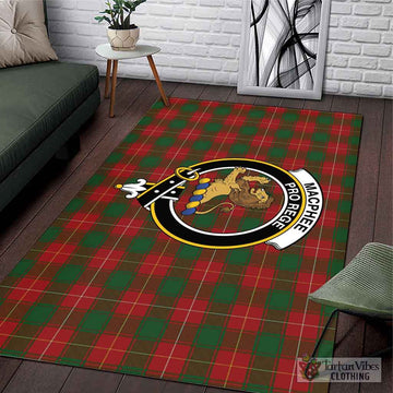 MacPhee (McPhee) Tartan Area Rug with Family Crest