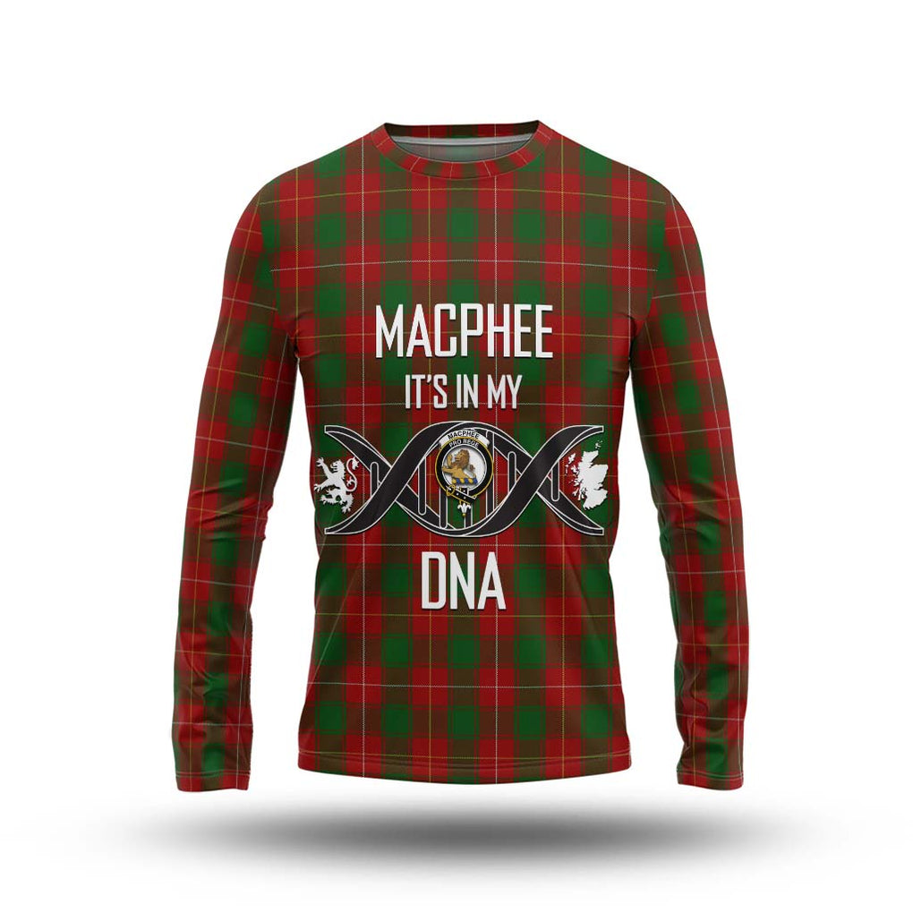 MacPhee (McPhee) Tartan Long Sleeve T-Shirt with Family Crest DNA In Me Style Unisex - Tartan Vibes Clothing