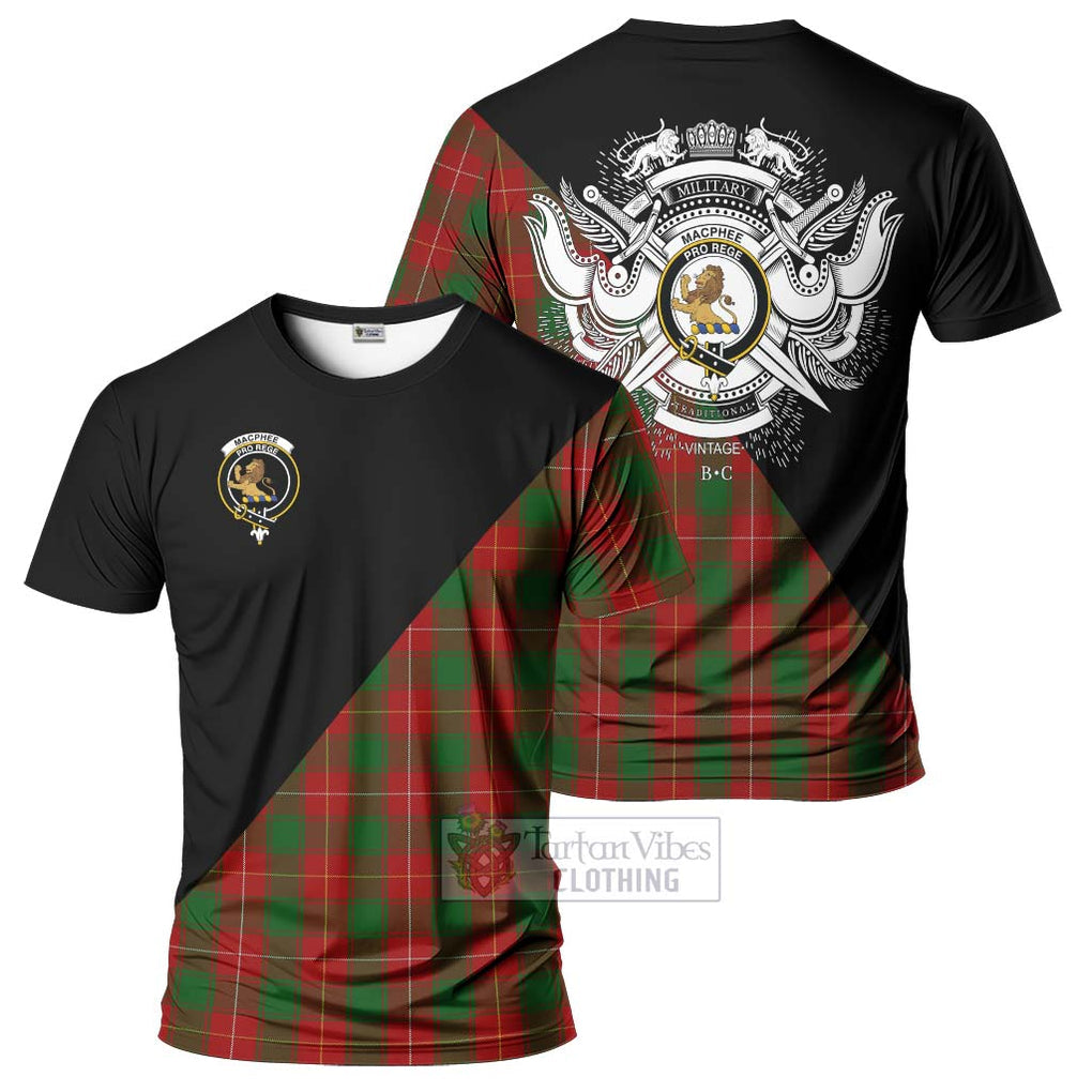 MacPhee (McPhee) Tartan T-Shirt with Family Crest and Military Logo Style Kid's Shirt - Tartan Vibes Clothing