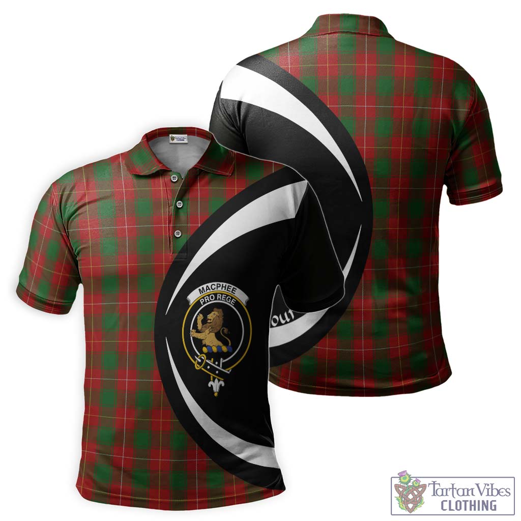 MacPhee (McPhee) Tartan Men's Polo Shirt with Family Crest Circle Style Kid - Tartan Vibes Clothing