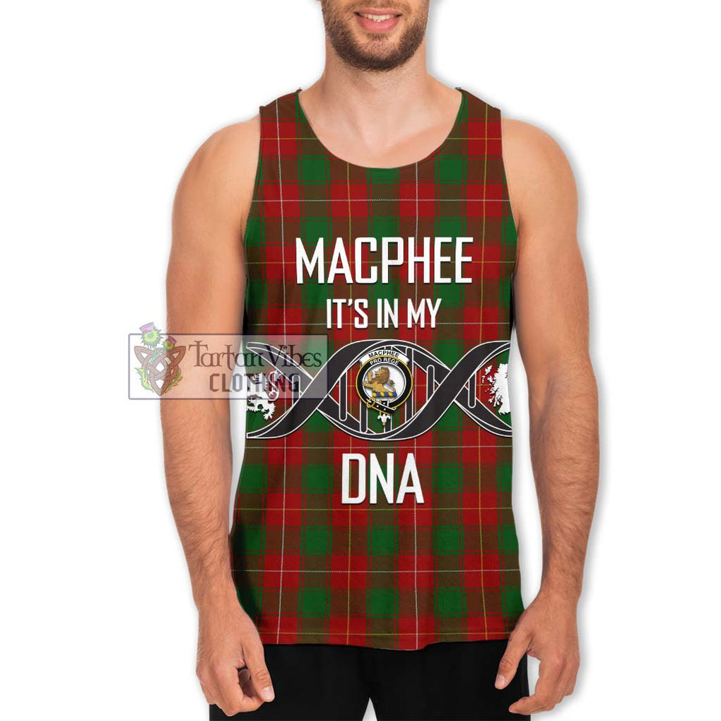 MacPhee (McPhee) Tartan Men's Tank Top with Family Crest DNA In Me Style Men - Tartan Vibes Clothing