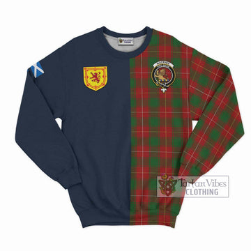 MacPhee (McPhee) Tartan Sweatshirt Alba with Scottish Lion Royal Arm Half Style Unisex - Tartan Vibes Clothing