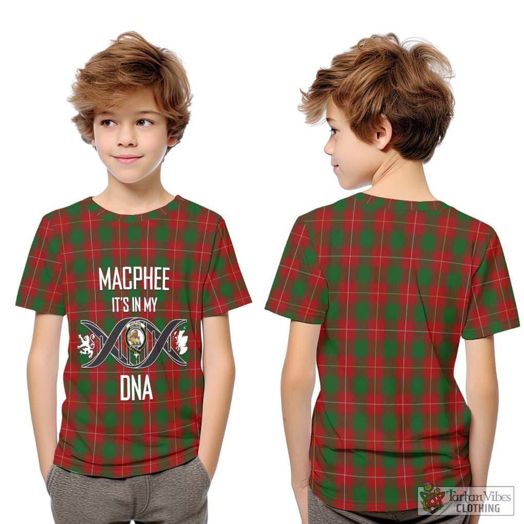 MacPhee (McPhee) Tartan Kid T-Shirt with Family Crest DNA In Me Style Youth XL Size14 - Tartan Vibes Clothing