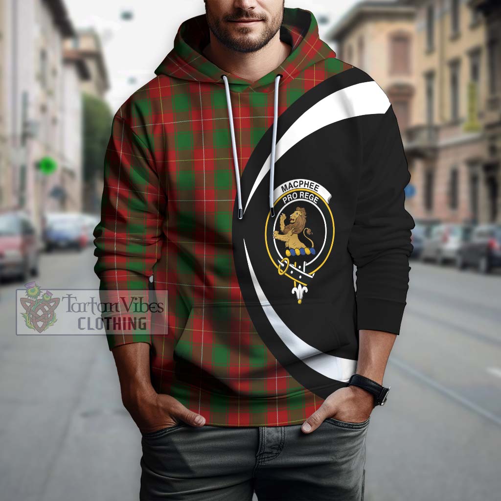 MacPhee (McPhee) Tartan Hoodie with Family Crest Circle Style Zip Hoodie - Tartan Vibes Clothing