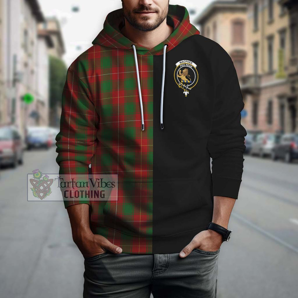 MacPhee (McPhee) Tartan Hoodie with Family Crest and Half Of Me Style Zip Hoodie - Tartan Vibes Clothing