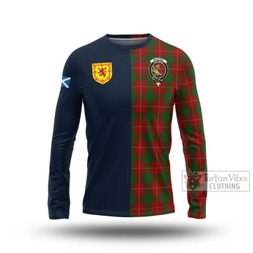 MacPhee (McPhee) Tartan Long Sleeve T-Shirt Alba with Scottish Lion Royal Arm Half Style Unisex - Tartan Vibes Clothing