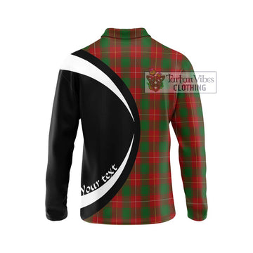 MacPhee (McPhee) Tartan Long Sleeve Polo Shirt with Family Crest Circle Style - Tartan Vibes Clothing