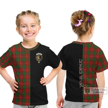 MacPhee (McPhee) Tartan Kid T-Shirt with Family Crest and Half Of Me Style - Tartan Vibes Clothing
