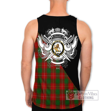 MacPhee (McPhee) Tartan Men's Tank Top with Family Crest and Military Logo Style - Tartan Vibes Clothing