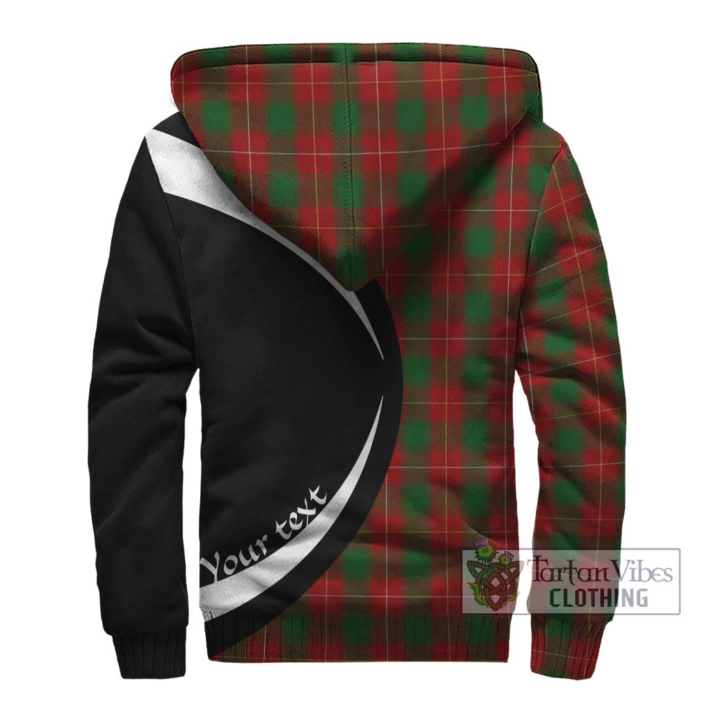 MacPhee (McPhee) Tartan Sherpa Hoodie with Family Crest Circle Style - Tartan Vibes Clothing