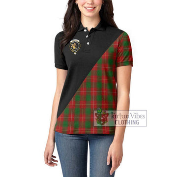 MacPhee (McPhee) Tartan Women's Polo Shirt with Family Crest and Military Logo Style - Tartan Vibes Clothing