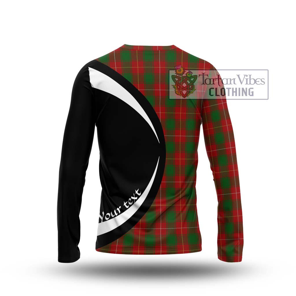 MacPhee (McPhee) Tartan Long Sleeve T-Shirt with Family Crest Circle Style - Tartan Vibes Clothing