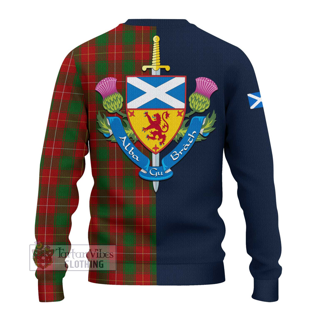 MacPhee (McPhee) Tartan Ugly Sweater Alba with Scottish Lion Royal Arm Half Style - Tartan Vibes Clothing