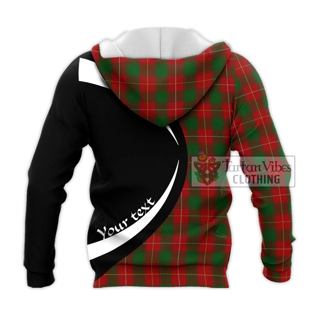MacPhee (McPhee) Tartan Knitted Hoodie with Family Crest Circle Style - Tartan Vibes Clothing
