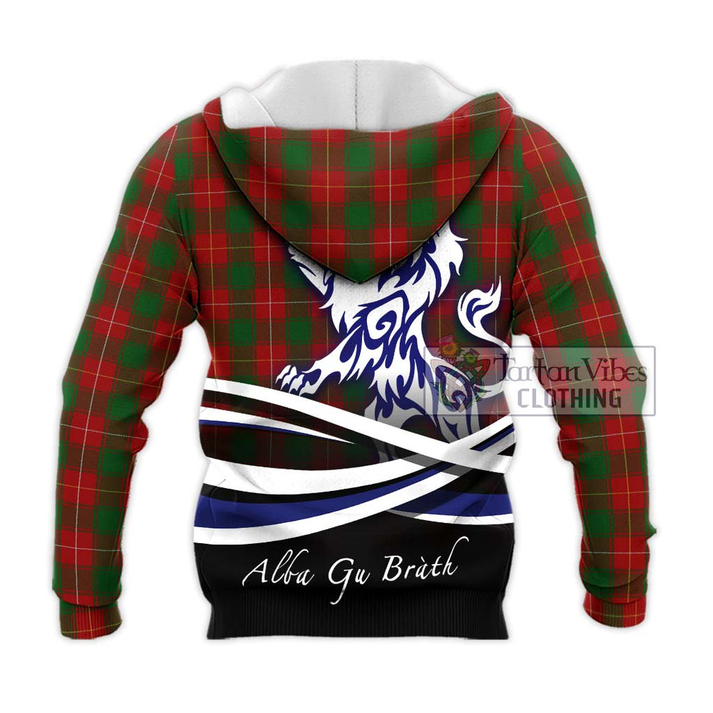 MacPhee (McPhee) Tartan Knitted Hoodie with Alba Gu Brath Regal Lion Emblem - Tartan Vibes Clothing