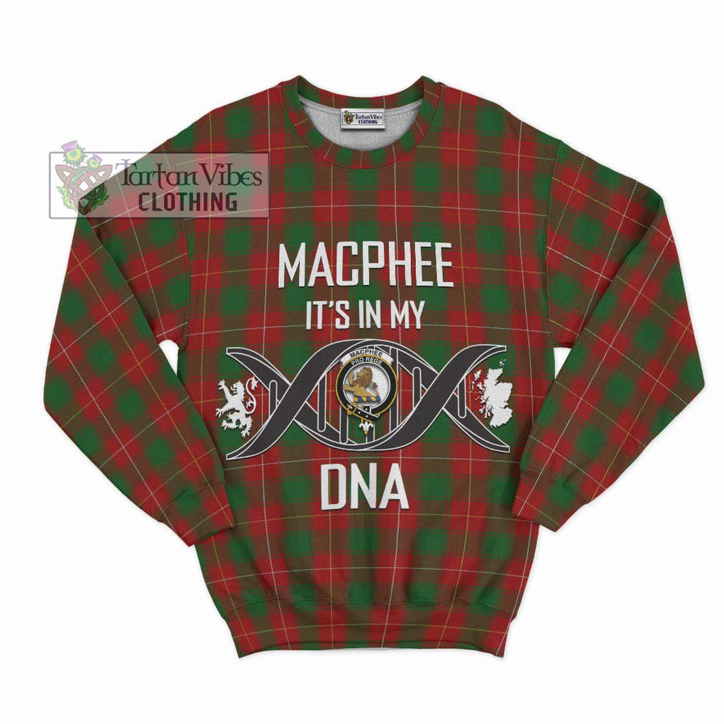 MacPhee (McPhee) Tartan Sweatshirt with Family Crest DNA In Me Style - Tartan Vibes Clothing