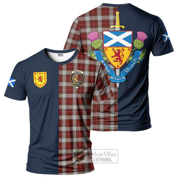 MacPhee Dress Tartan T-Shirt Alba with Scottish Lion Royal Arm Half Style Kid's Shirt - Tartan Vibes Clothing