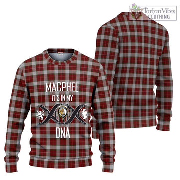 MacPhee Dress Tartan Ugly Sweater with Family Crest DNA In Me Style Unisex - Tartan Vibes Clothing