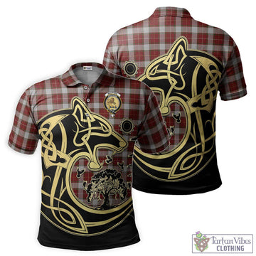 MacPhee Dress Tartan Polo Shirt with Family Crest Celtic Wolf Style Kid - Tartan Vibes Clothing