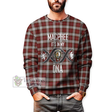 MacPhee Dress Tartan Sweatshirt with Family Crest DNA In Me Style Unisex - Tartan Vibes Clothing