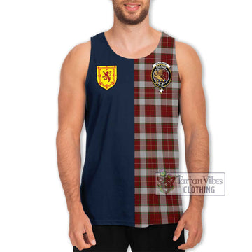 MacPhee Dress Tartan Men's Tank Top Alba with Scottish Lion Royal Arm Half Style Men - Tartan Vibes Clothing