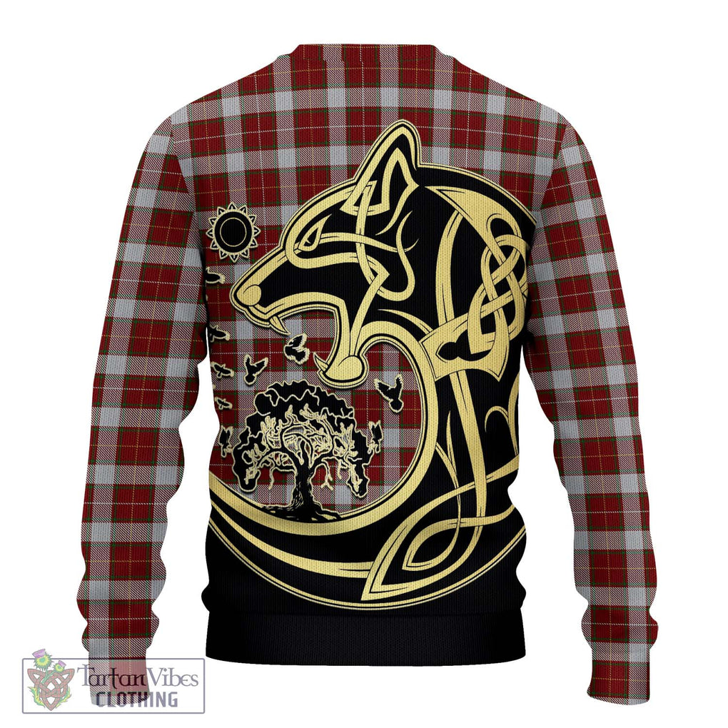 MacPhee Dress Tartan Ugly Sweater with Family Crest Celtic Wolf Style - Tartan Vibes Clothing