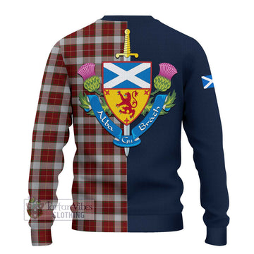 MacPhee Dress Tartan Ugly Sweater Alba with Scottish Lion Royal Arm Half Style - Tartan Vibes Clothing
