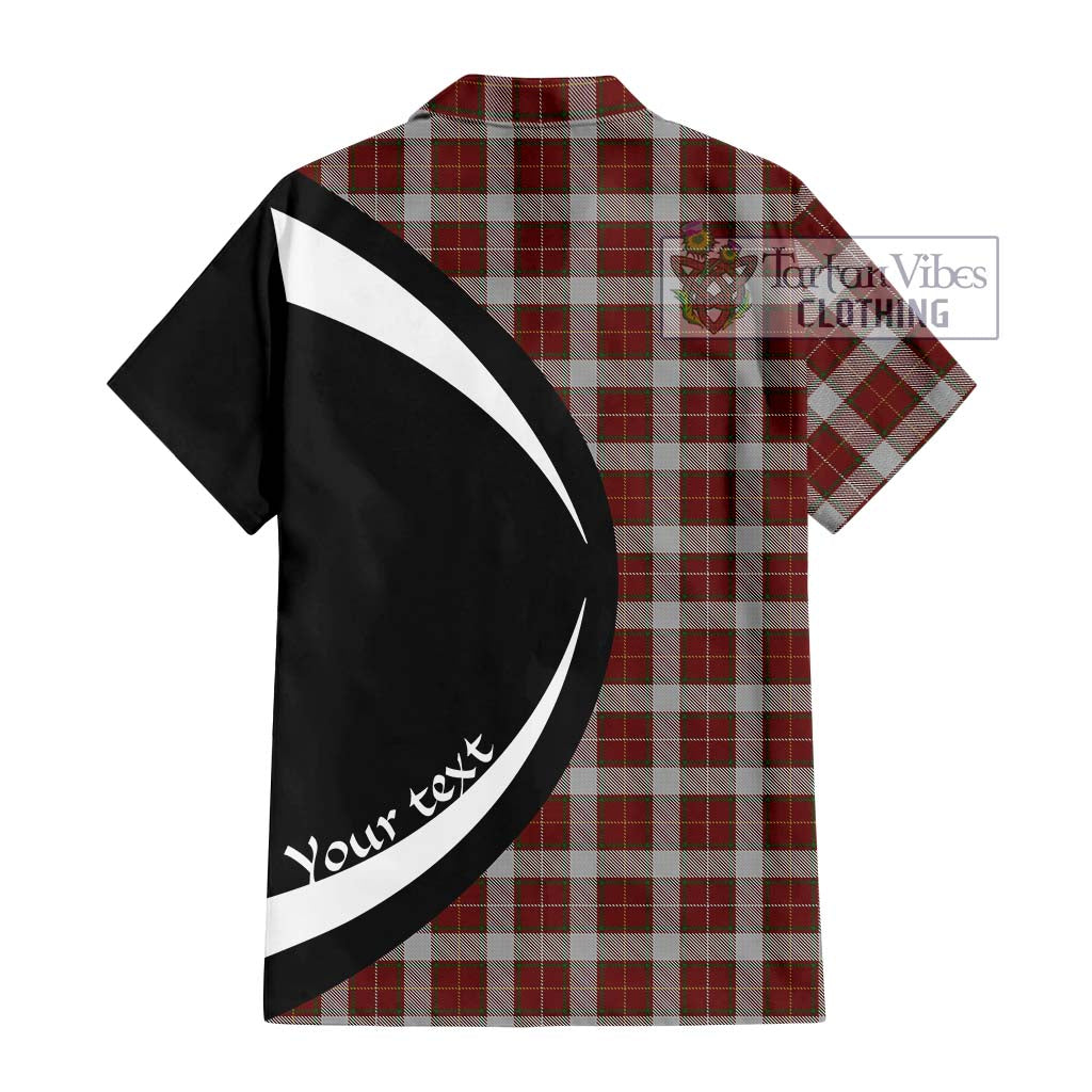 MacPhee Dress Tartan Hawaiian Shirt with Family Crest Circle Style - Tartan Vibes Clothing
