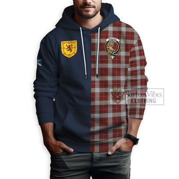 MacPhee Dress Tartan Hoodie Alba with Scottish Lion Royal Arm Half Style - Tartan Vibes Clothing