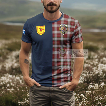 MacPhee Dress Tartan T-Shirt Alba with Scottish Lion Royal Arm Half Style - Tartan Vibes Clothing