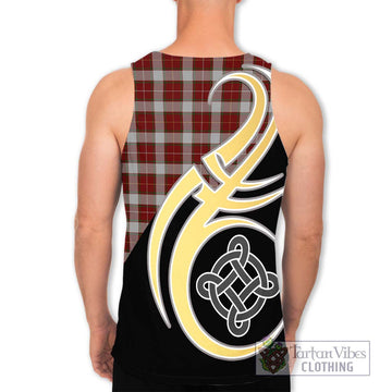 MacPhee Dress Tartan Men's Tank Top with Family Crest and Celtic Symbol Style - Tartan Vibes Clothing