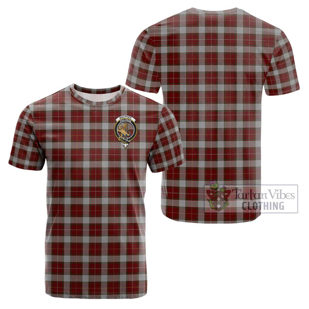 MacPhee Dress Tartan Cotton T-Shirt with Family Crest Kid's Shirt - Tartanvibesclothing Shop