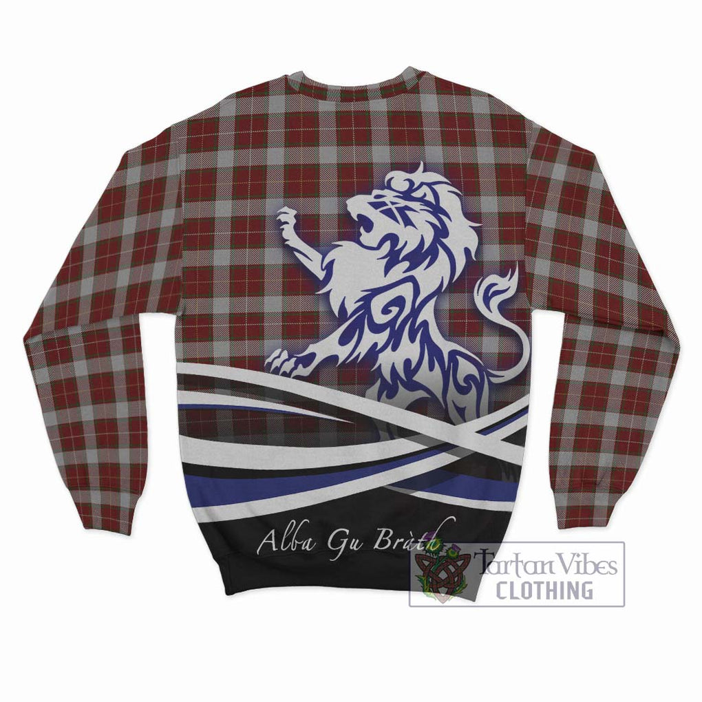 MacPhee Dress Tartan Sweatshirt with Alba Gu Brath Regal Lion Emblem - Tartan Vibes Clothing