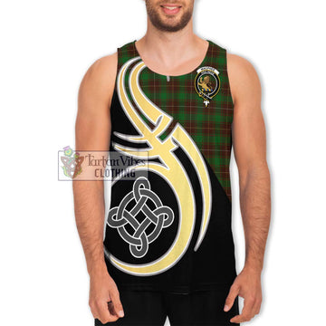 MacPhee Hunting Tartan Men's Tank Top with Family Crest and Celtic Symbol Style Men - Tartan Vibes Clothing