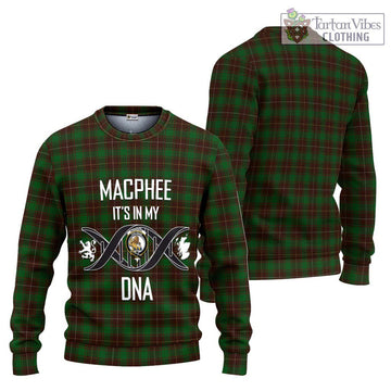 MacPhee Hunting Tartan Ugly Sweater with Family Crest DNA In Me Style Unisex - Tartan Vibes Clothing