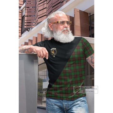Tartan Vibes Clothing MacPhee Hunting Tartan Cotton T-shirt with Family Crest and Military Logo Style