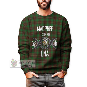 MacPhee Hunting Tartan Sweatshirt with Family Crest DNA In Me Style Unisex - Tartan Vibes Clothing